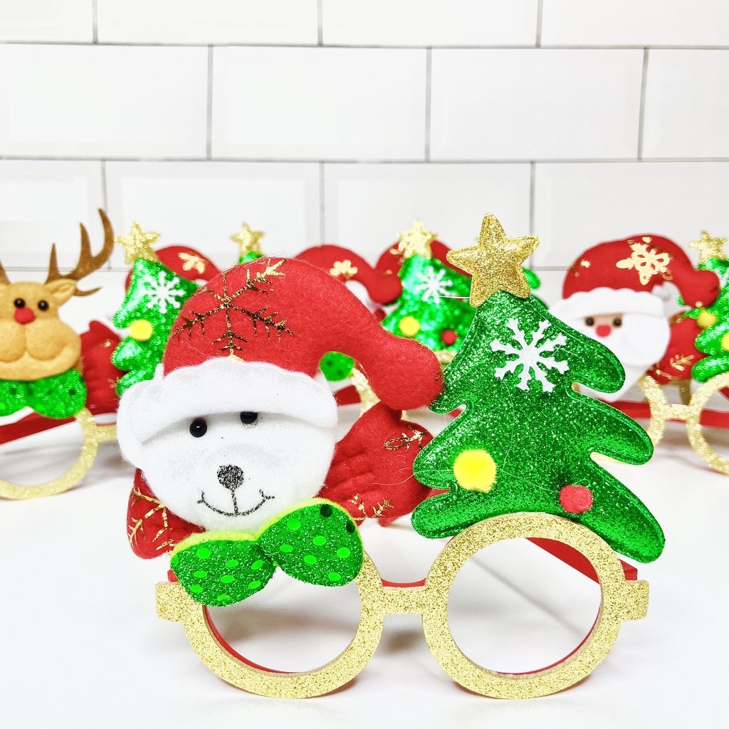 [QUÀ TẶNG NOEL] Mắt Kính Noel Cho Bé Đủ Kiểu Siêu Cute Chọn Ngẫu Nhiên