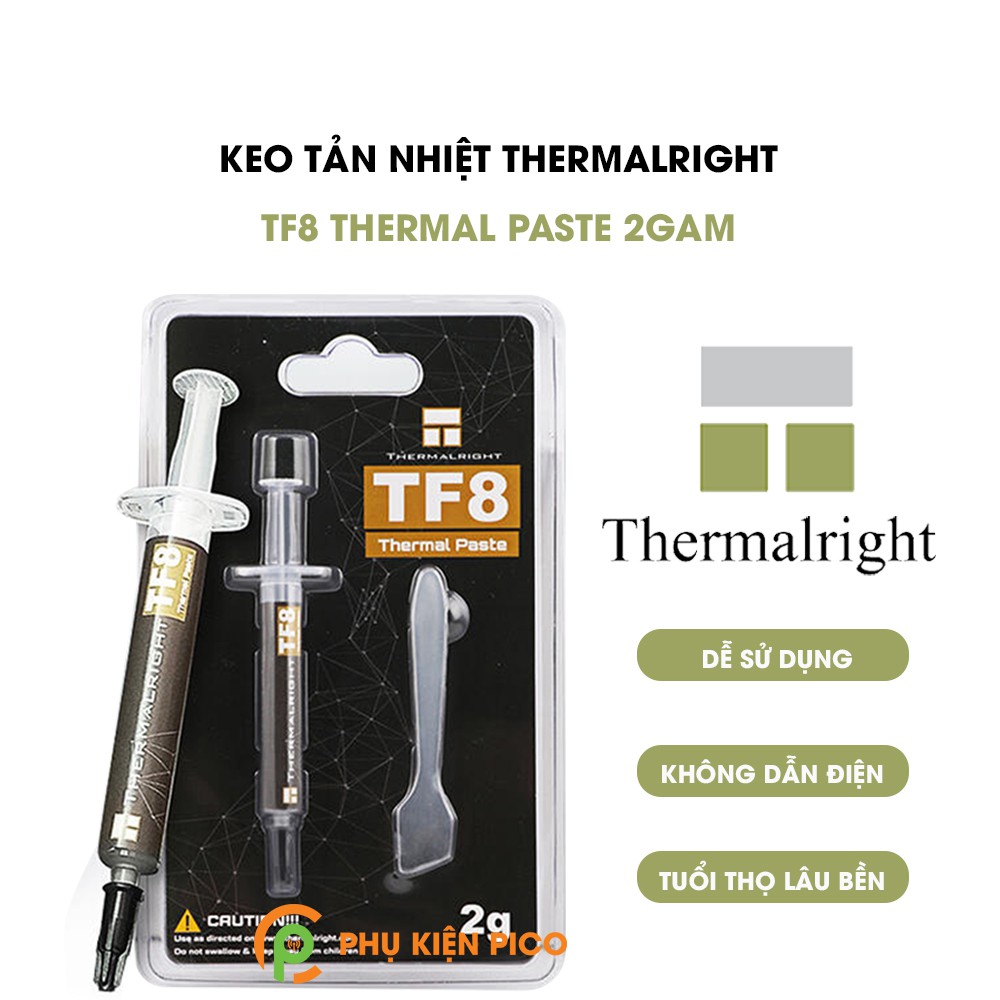 Keo tản nhiệt CPU Thermalright TF8 Thermal Paste 2g - Kem tản nhiệt Thermalright TF8 - Kem tản nhiệt CPU/GPU