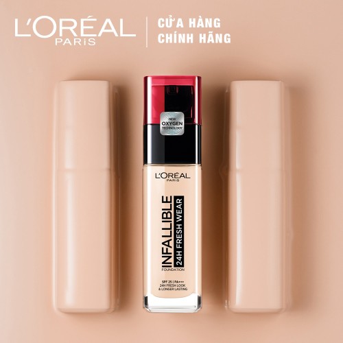 Kem nền mịn nhẹ lâu trôi L'Oreal Paris Infallible 24h Fresh Wear Liquid Foundation 30ml | WebRaoVat - webraovat.net.vn