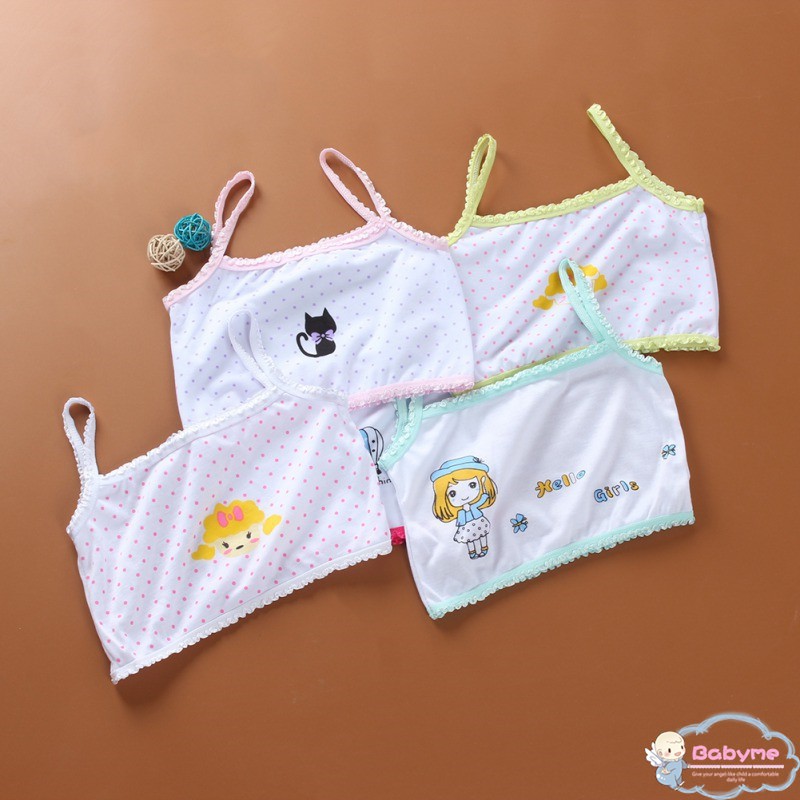 Áo bra thể thao cotton mềm mại cho nữ 8-16 tuổi