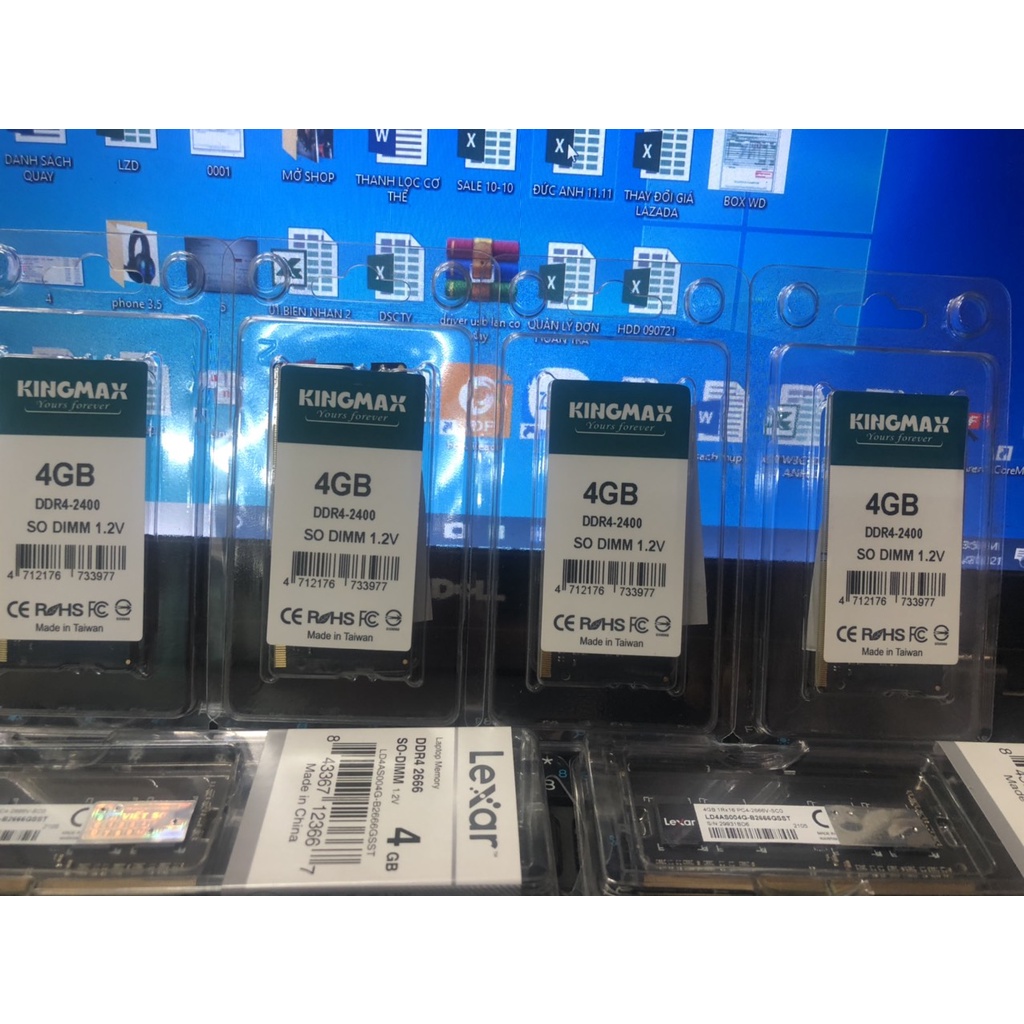 Ram DDR4 Laptop 4gb bus 2400/2666 KINGMAX  ,Ram Mới Chính Hãng VIỄN SƠN , bảo hành 3 năm, 1 Đổi 1