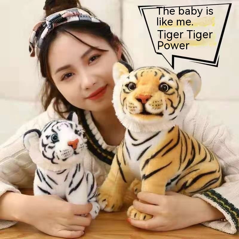 Chú Hổ Nhồi Bông Dễ Thương Dùng Làm Quà Tặng Cho Bé Thú nhồi bông hình hổ màu vàng/trắng mềm mại Thú Nhồi Bông Hình Con Hổ Dễ Thương Cho Bé Đồ chơi nhồi bông hình con hổ đáng yêu 24cm 27cm 34cm
