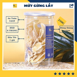 Mứt gừng lát lon 250g Ăn vặt ngon rẽ Tnmart