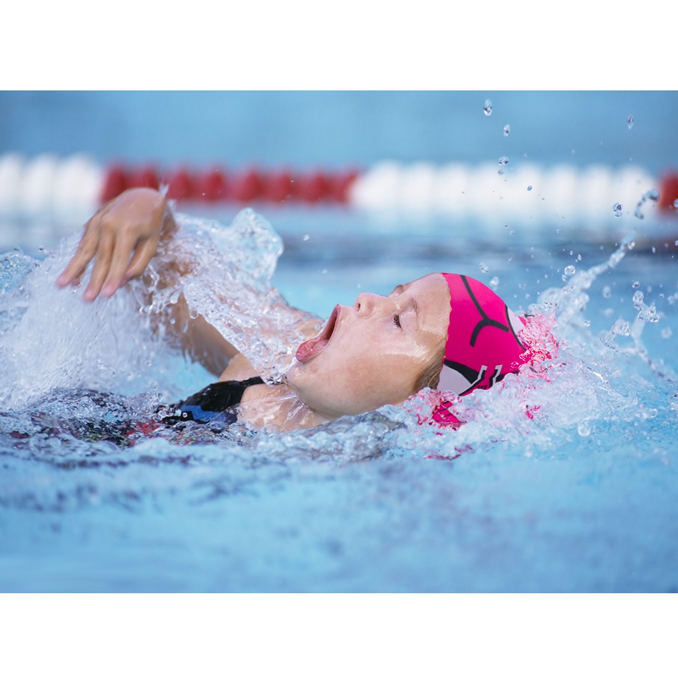 Mũ bơi trẻ em, mũ bơi cho bé hình cá mập ngộ nghĩnh chất liệu an toàn nón bơi cho bé SPORTY