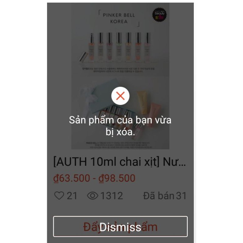 [AUTH 10ml dạng xịt ảnh thật 3 và 4] Nước hoa Pinker Bell Hàn | BigBuy360 - bigbuy360.vn
