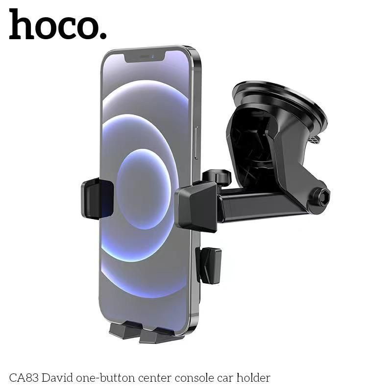 Giá đỡ điện thoại trên ôtô Hoco CA83, kẹp giữ trên Táp lô, bảng điều khiển hoặc kính