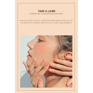 [ CHÍNH HÃNG 100%] Sơn Móng Tay 3CE Take A Layer Layering Nail Lacquer