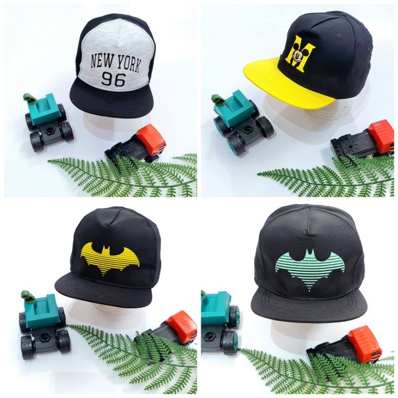 Mũ, nón lưỡi trai Snapback bé trai - Mũ hiphop cho bé Màu đen, vàng, xanh
