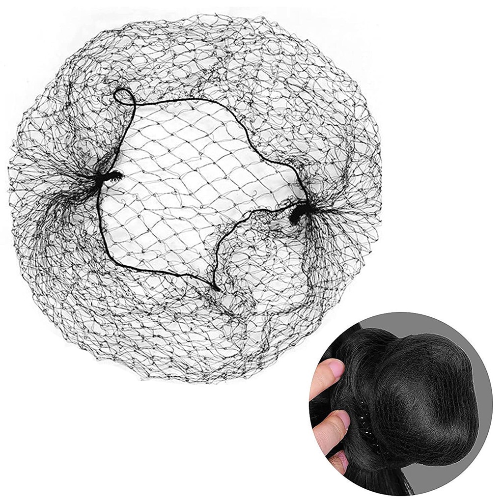 Bộ 10 Lưới Búi Tóc Giả Co Giãn Vô Hình DIY Thời Trang Cho Nữ
