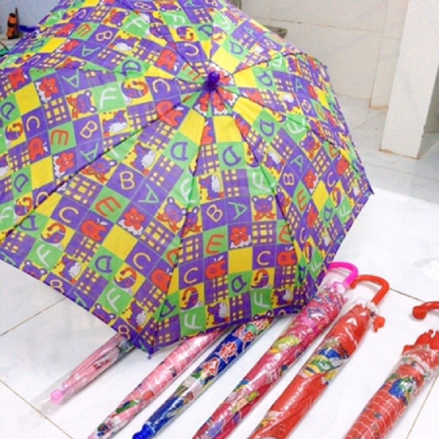 Dù trẻ em bé hoạ tiết xinh xắn