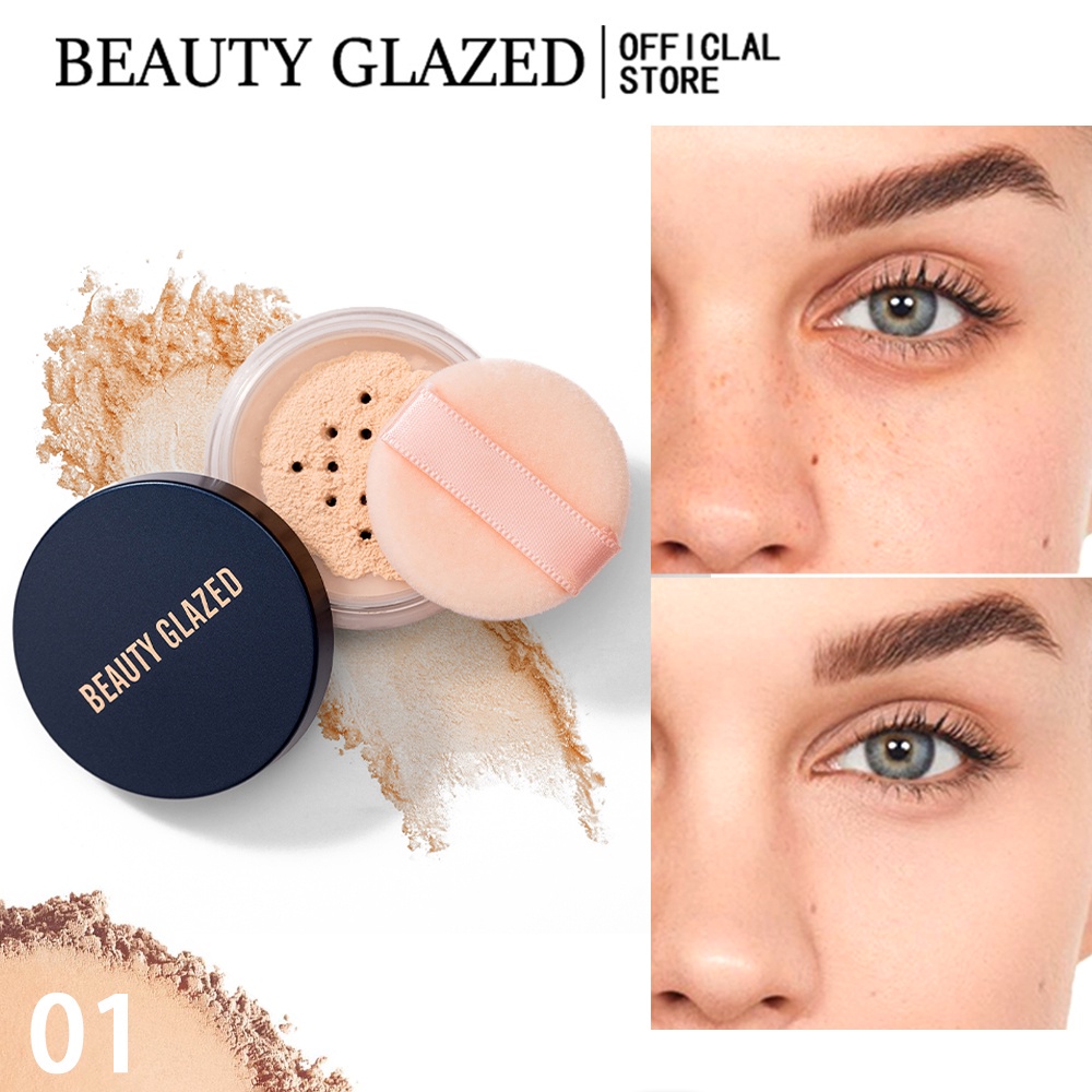 BEAUTY GLAZED Hair Mattifying Powder Bột Lỏng Kiểm Soát Dầu Matte Chống-Shine Không Trọng Lượng B99Khuôn Mặt Make Up
