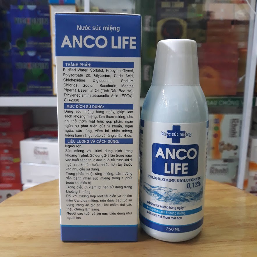 Nước súc miệng ANCO LIFE chai 250ml