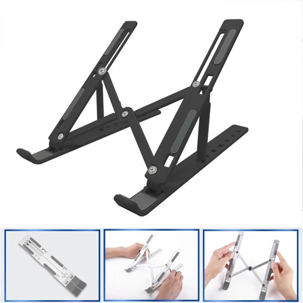 Giá đỡ laptop stand hỗ trợ tản nhiệt có thể gấp gọn chỉnh độ cao để laptop, ipad, macbook, surface-Giá đỡ Nhựa -dc4433