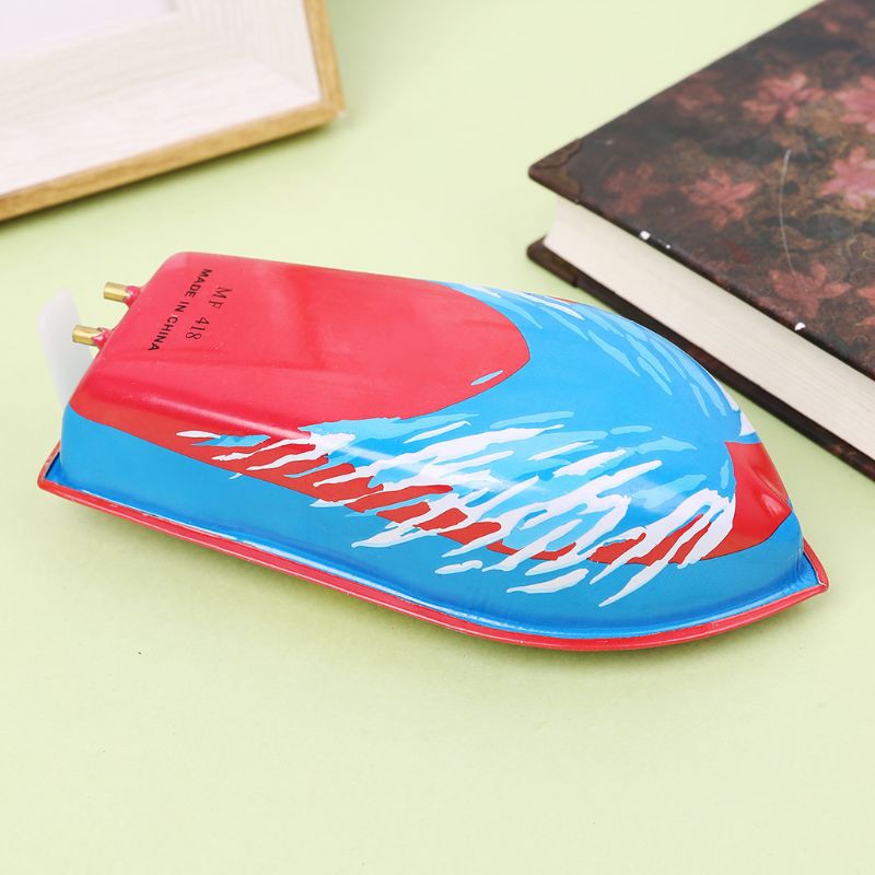 Bộ đồ chơi thuyền kim loại chạy bằng hơi nến nhiều màu sắc cho bé