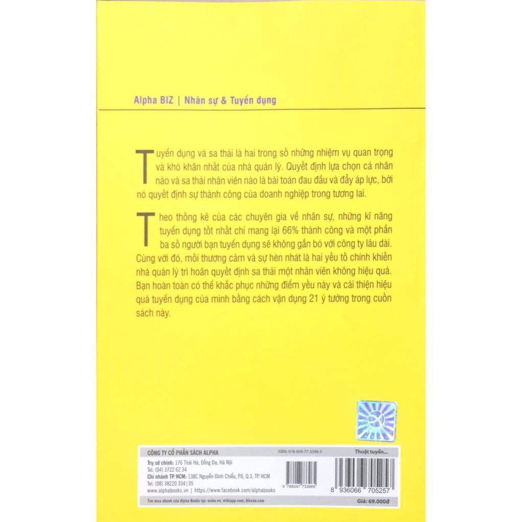 Sách AlphaBooks - Brian Tracy-Thuật tuyển dụng và sa thải