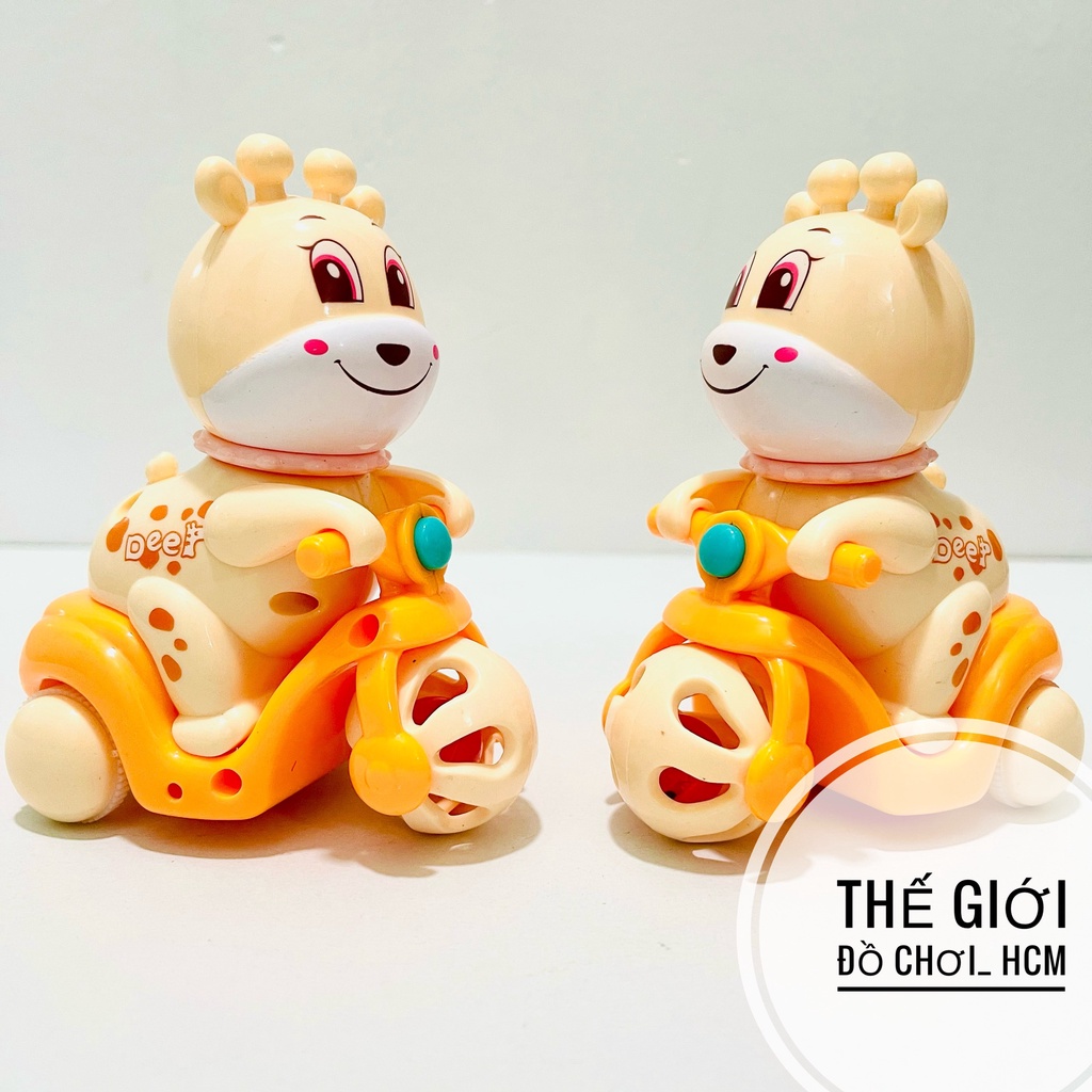 [ĐẸP - CLIP THẬT] Đồ chơi trẻ em mô hình GẤU chạy xe mô tô chạy đà mô phỏng các loại xe mô tô dễ thương
