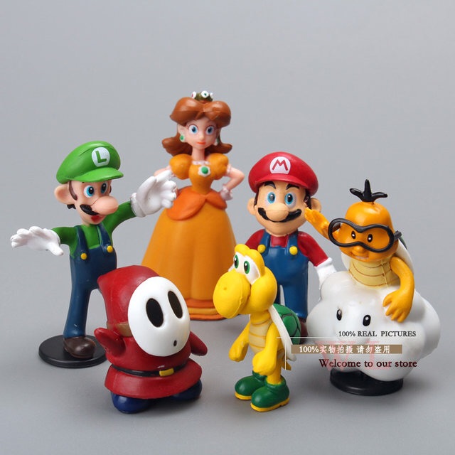 Set 10 Mô Hình Nhân Vật Super Mario Cao 3-7cm ( ảnh thật )