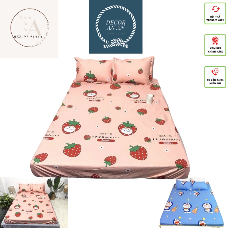 Ga chống thấm cotton HÀN QUỐC (2MX2M2 )không nóng, không bí, thoáng mát dùng trực tiếp( Chọn Mẫu,KHÔNG KÈM VỎ GỐI)