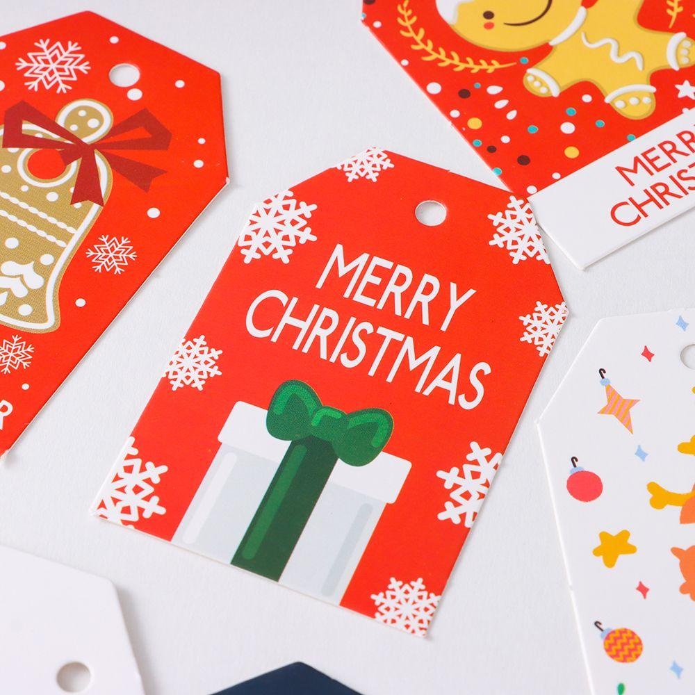 Bộ 48 Thẻ Quà Tặng Thủ Công DIY Hình Bông Tuyết Giáng Sinh