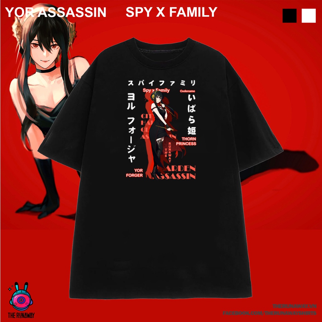Áo Phông Spy x Family: Loid, Anya Forger, Yor Forger cotton 100% cho Nam / Nữ by The Runaway