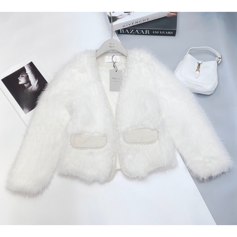 Áo lông cao cấp đính ngọc MIJOO