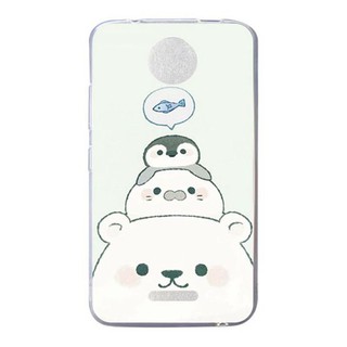 Ốp lưng silicone in hình động vật Bắc Cực đáng yêu cho Motorola Moto C E4 E5 G5 G5S Z Z2 X4 G6 Plus M XT1662 Play