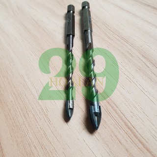 Mũi khoan gạch men, kính thủy tinh, đá granit... phi 6 và 8 Tặng Găng tay Bảo hộ