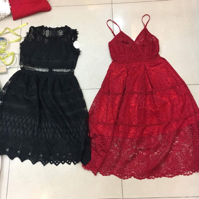Set đầm ren QC