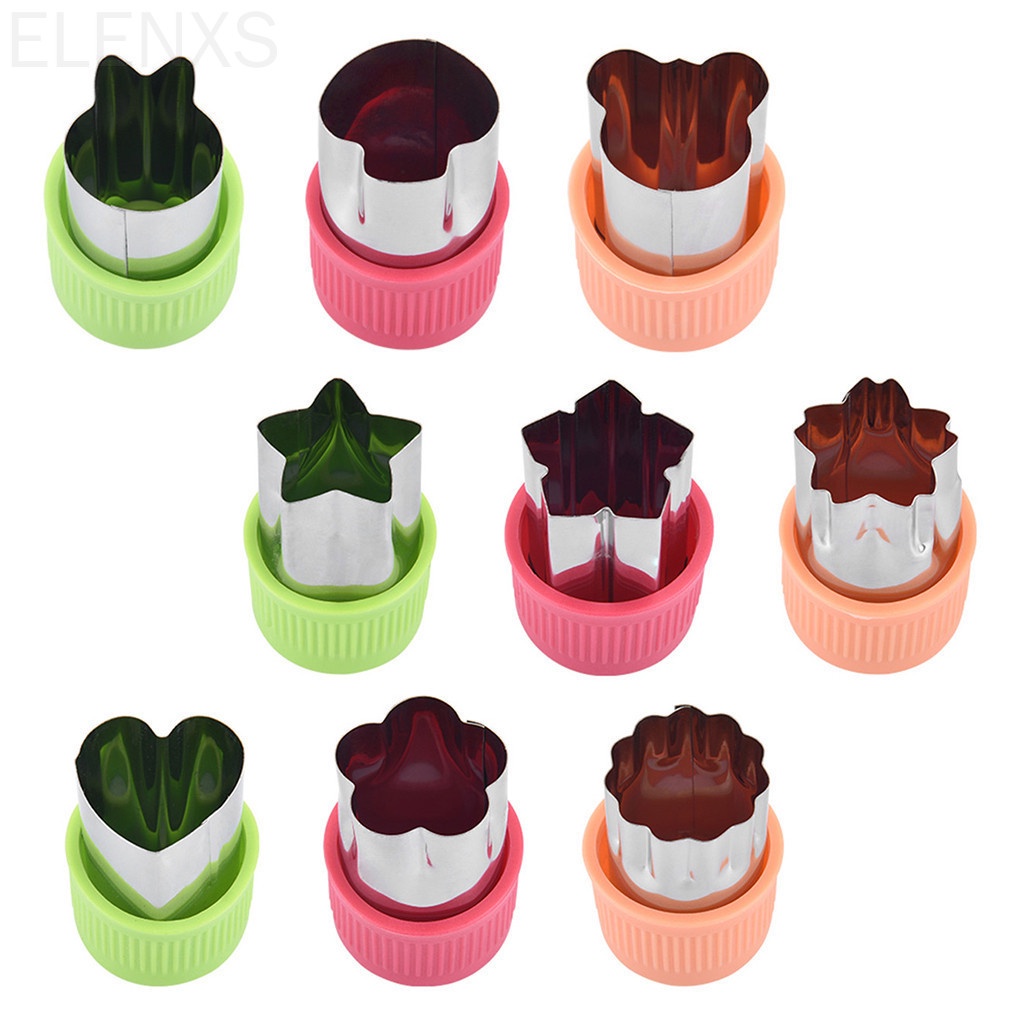 Bộ 3 Khuôn Cắt Tạo Hình Rau Củ Quả Bằng Thép Không Gỉ