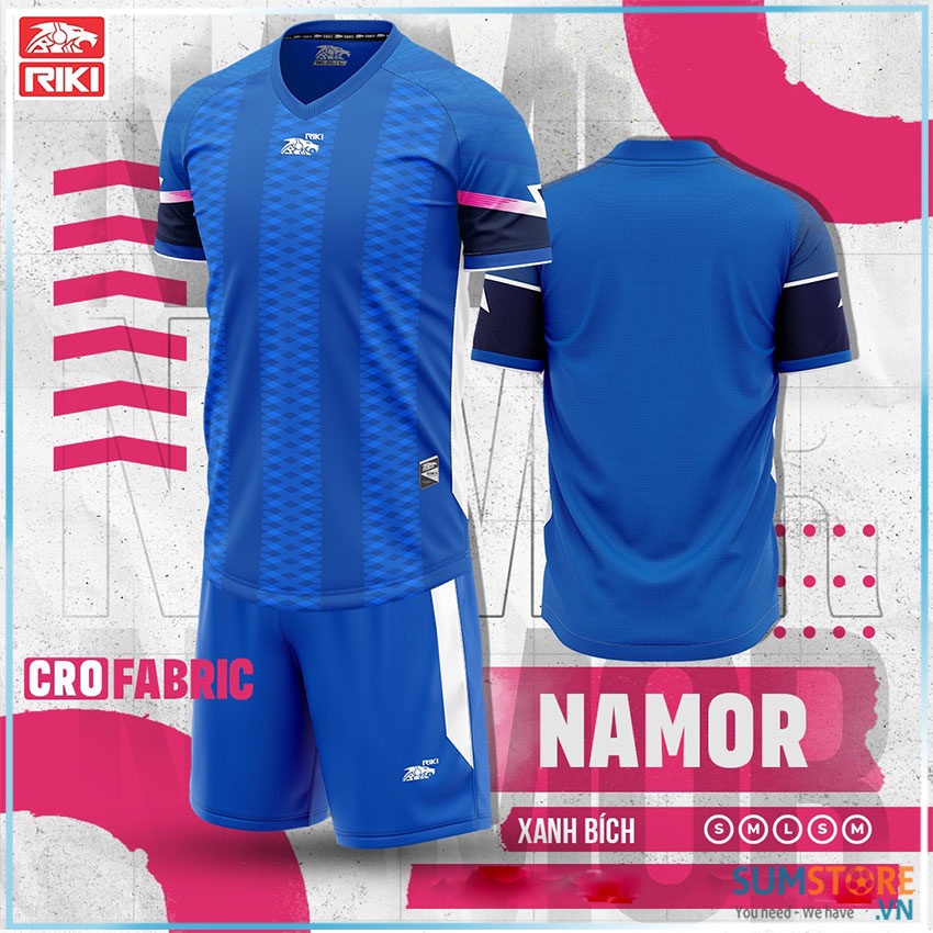 Áo Bóng Đá Không Logo Riki Namor – Xanh Bích - Áo Bóng Đá Thể Thao Nam Nữ Cao Cấp Mới