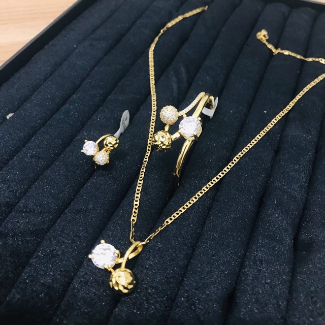 BỘ TRANG SỨC MẠ VÀNG 18k CAO CẤP