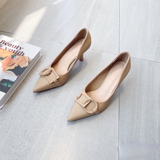 Giày da mềm gót 7p - Bunny Shoes (K336)