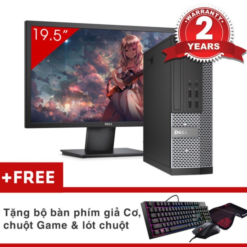 Máy tính để bàn Dell Optiplex 7020 SFF + Màn hình Dell 19.5inch (Core i3 4160, Ram 8GB, HDD 500GB) + Quà Tặng | BigBuy360 - bigbuy360.vn