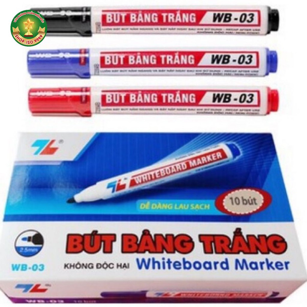 10 BÚT VIẾT BẢNG WB03,BÚT LÔNG BẢNG CHÍNH HÃNG