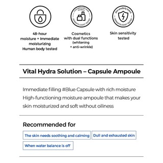 [Hàng mới về] Ampoule Vital Hydra Dr.Jart Solution 6EA