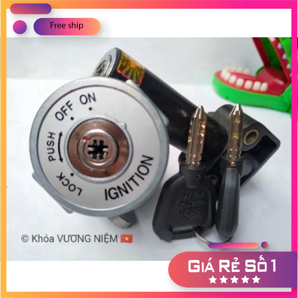 HCM- Bộ Ổ Khoá Xe Taurus Chìa 8 Cạnh Chống Trộm Cao Cấp Chính Hãng VƯƠNG NIỆM ĐỒ CHƠI XE MÁY GIÁ SỈ