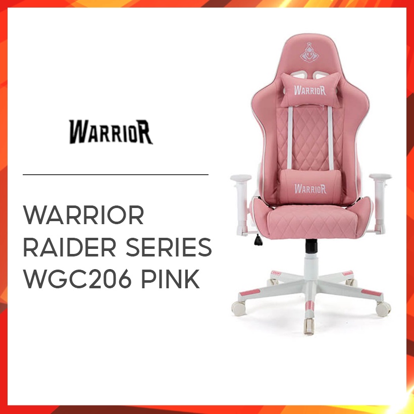 Ghế gaming Warrior Raider Series WGC206 / E-Dra Hera EGC224 (White/Pink)