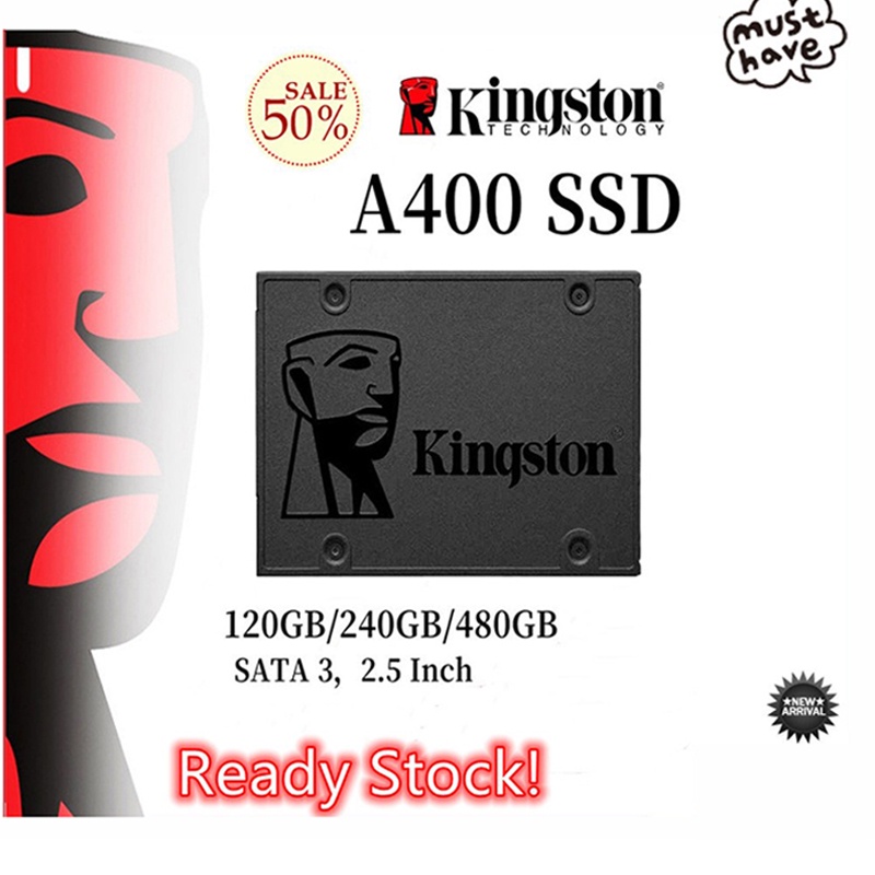 Ổ cứng Kingston A400 SSD Sata 3 2.5 Inch - 60/120 / 240 / 480gb chất lượng cao (có bán khung ổ cứng riêng)