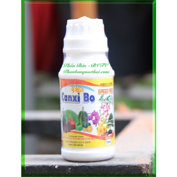 Phân Bón Lá Canxi Bo Giúp Giữ Bộ Nụ, Hạn Chế Rụng Nụ, Lớn Trái Nhanh, Chống Nứt Trái,chai 100ml