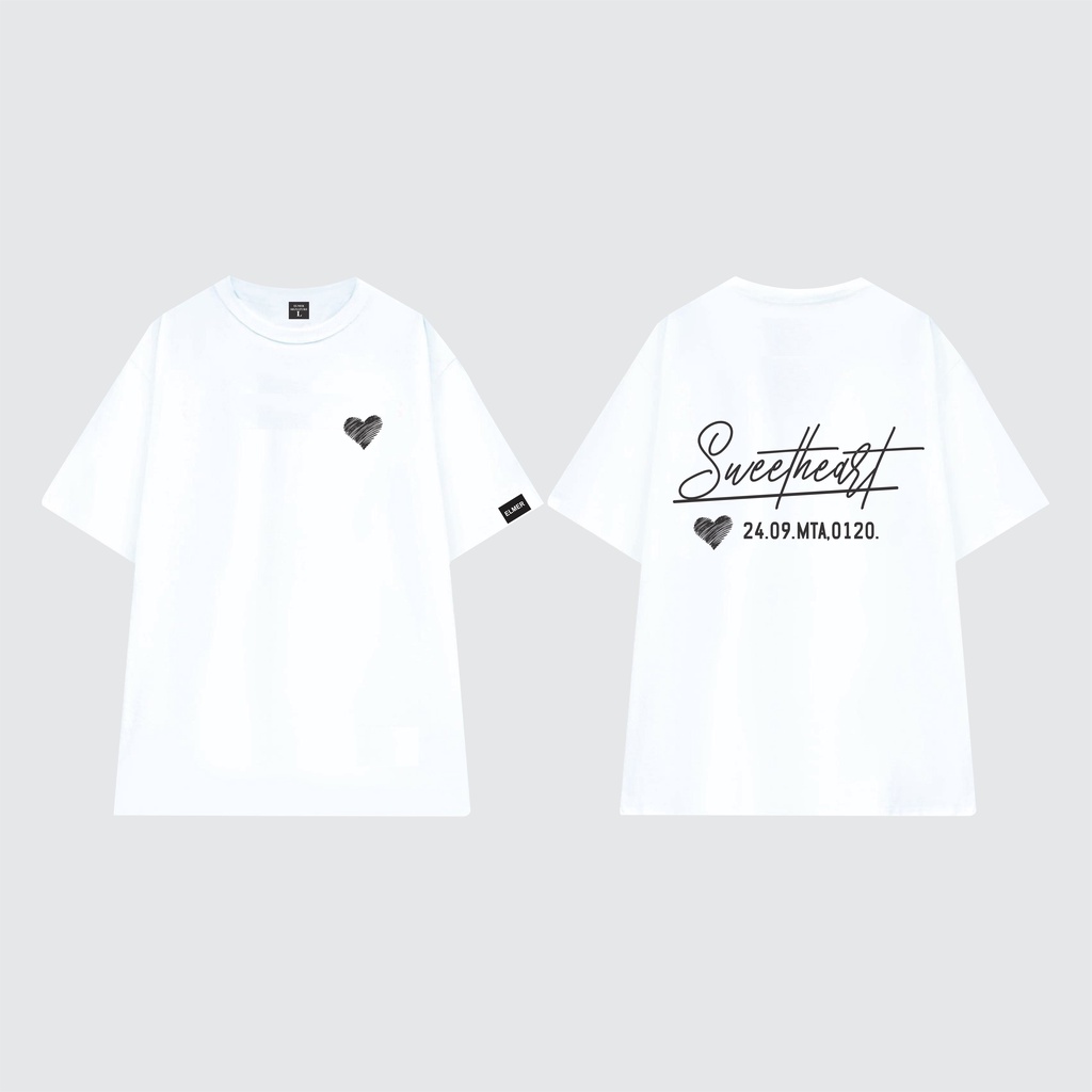 Áo thun nam nữ Sweetheart form âu