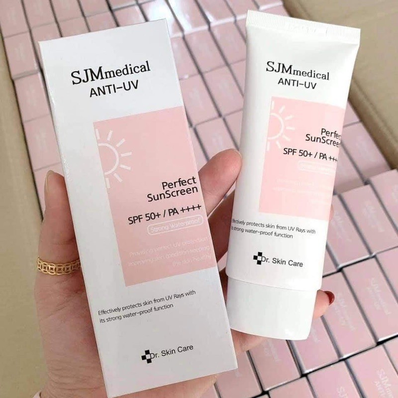 [Auth Hàn] Kem Chống Nắng Nâng Tông Da SJM Medical Anti UV Perfect SunScreen SPF50+ - Kem Chống Nắng Chống Nước