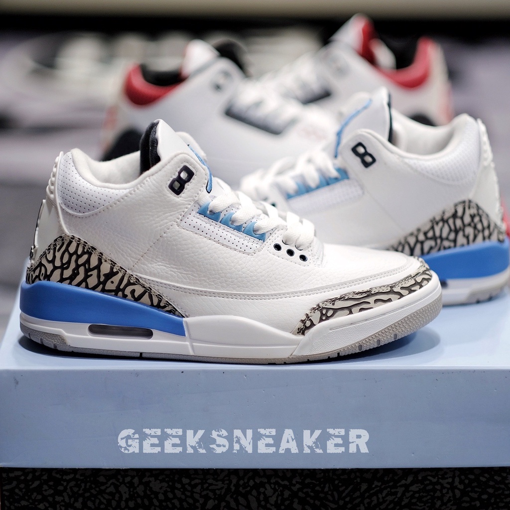 [GeekSneaker] Giày Jordan 3 UNC