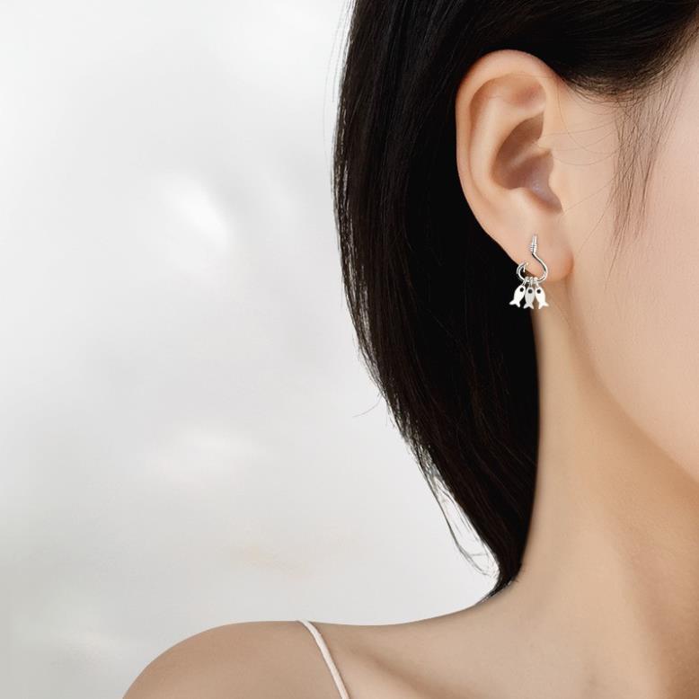(0176) Khuyên Tai Hình Cá Nhiều Màu Ngộ Nghĩnh Năng Động