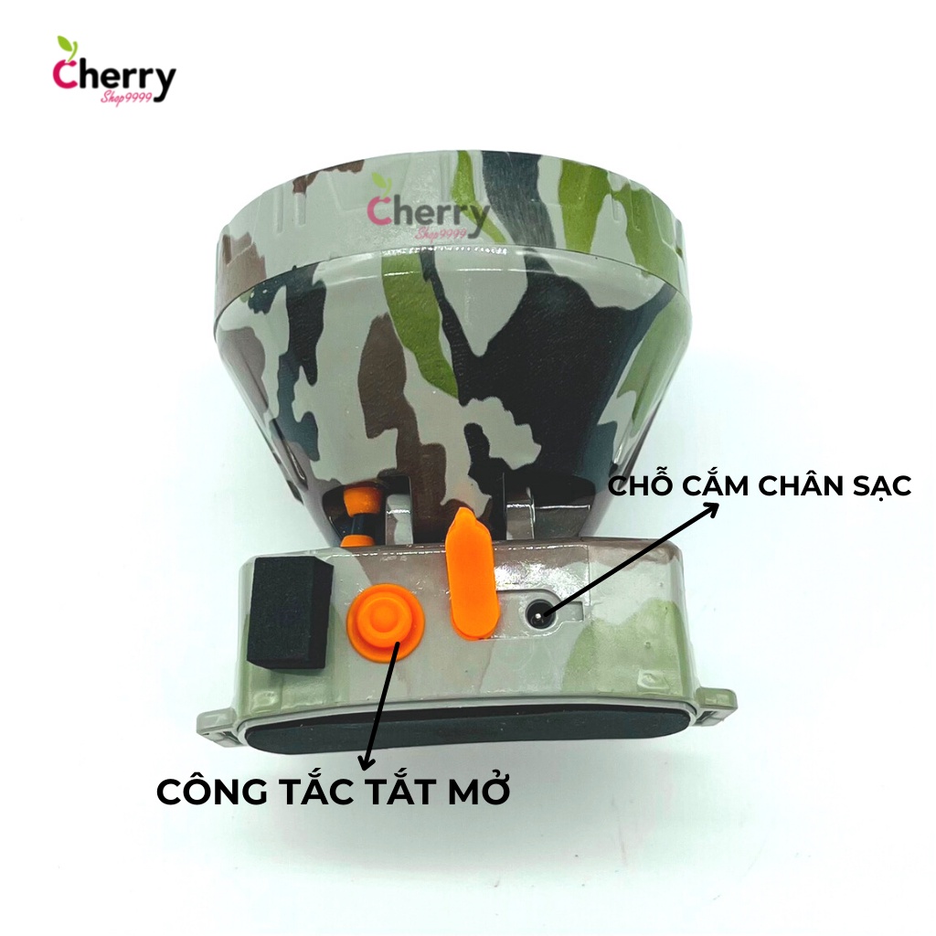 Đèn Pin Đội Đầu 802 ánh sáng mạnh chống nước  Ánh sáng vàng hoặc Ánh sáng trắng Màu ràn ri