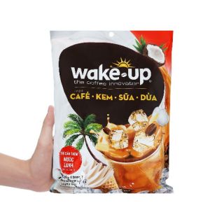 Wake up cafe 4in1 cafe kem dừa sữa