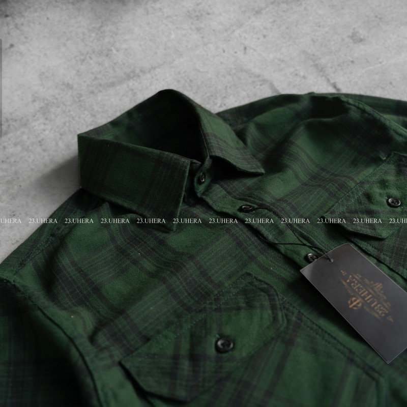 Áo sơ mi kẻ nam 23Uhera fog tartan