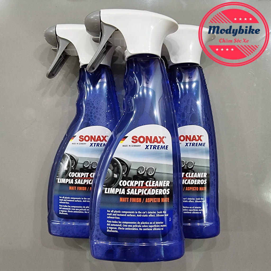 Làm sạch và bảo dưỡng nhựa trong xe Sonax Xtreme Cockpit Cleaner 500ml