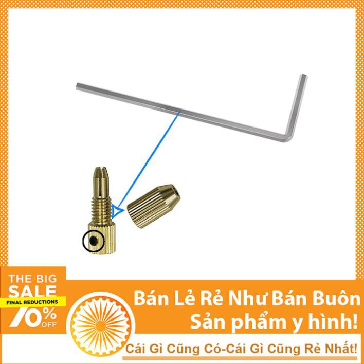 Cây Lục Giác Mở Ốc M3 Đầu Kẹp Mũi Khoan - Lục Lăng Chữ L 1.5mm