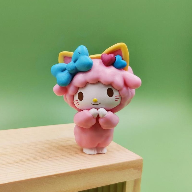 Mô hình búp bê Kuromi My Melody ác quỷ nhỏ làm thủ công xinh xắn DIY