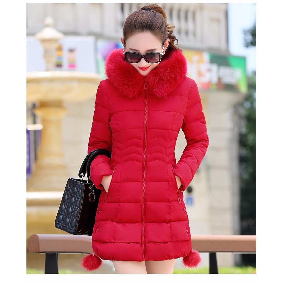 Áo Phao Nữ Stylenew  Mũ Lông Hàn Quốc - Phao Dài Cao Cấp - AKP8882